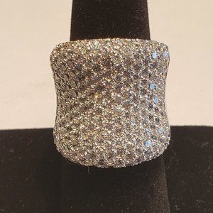 Gorgeous .925 CZ Fashion/Cocktail Ring - Size 8